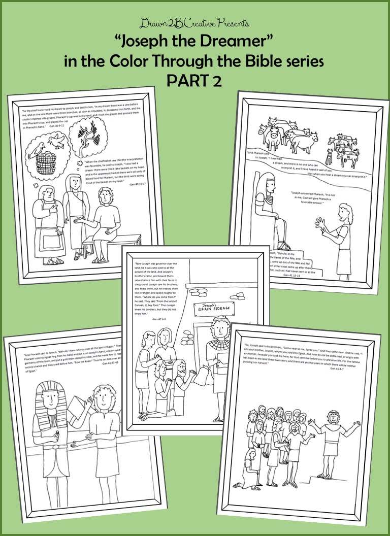 Joseph the Dreamer Coloring Pages Part 2 Drawn2BCreative