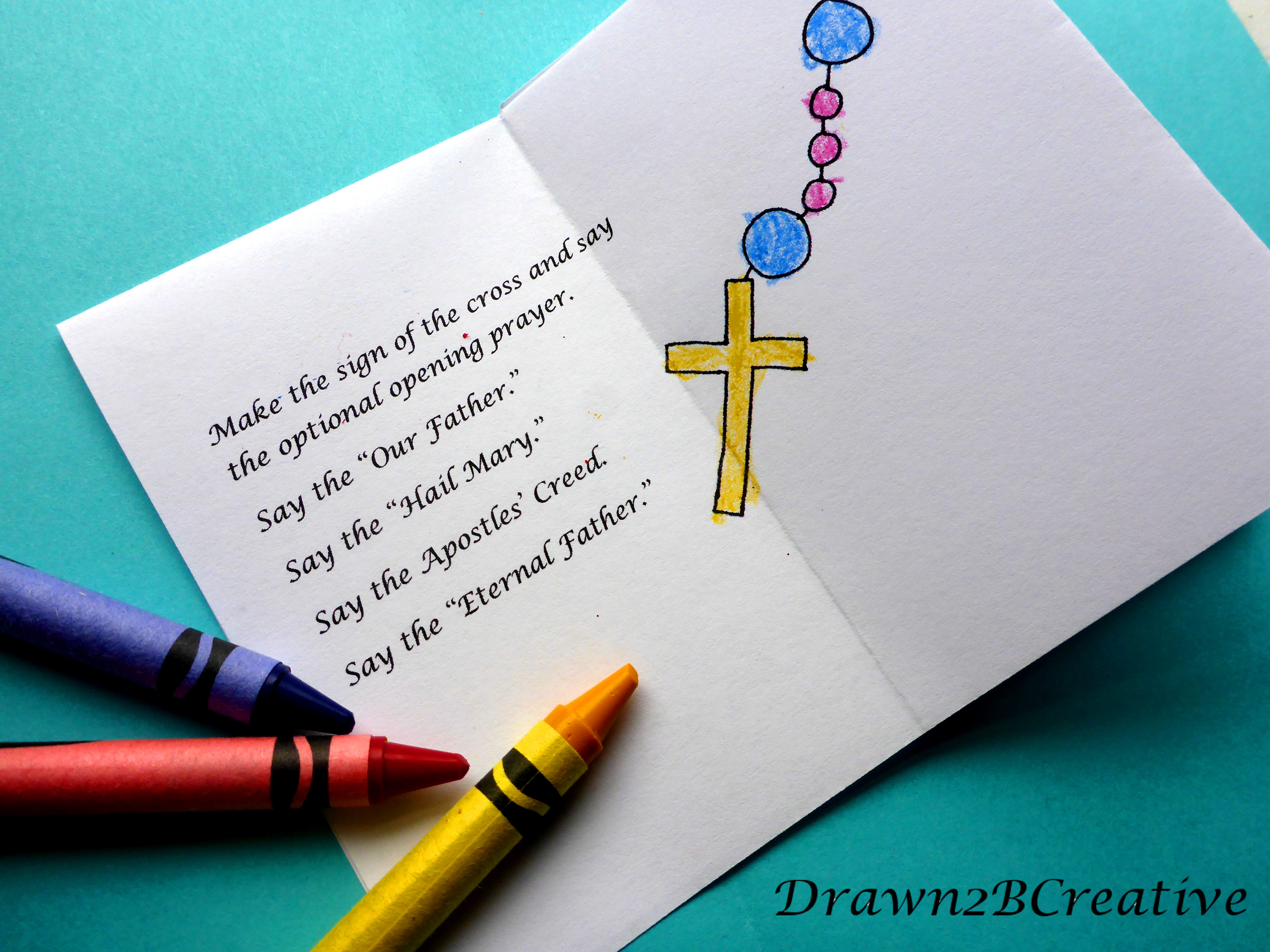 Divine Mercy Chaplet Mini Book - Drawn2BCreative